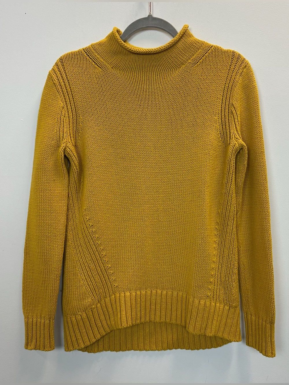 J.Crew Always 1988 Roll Neck Sweater Small Mustard